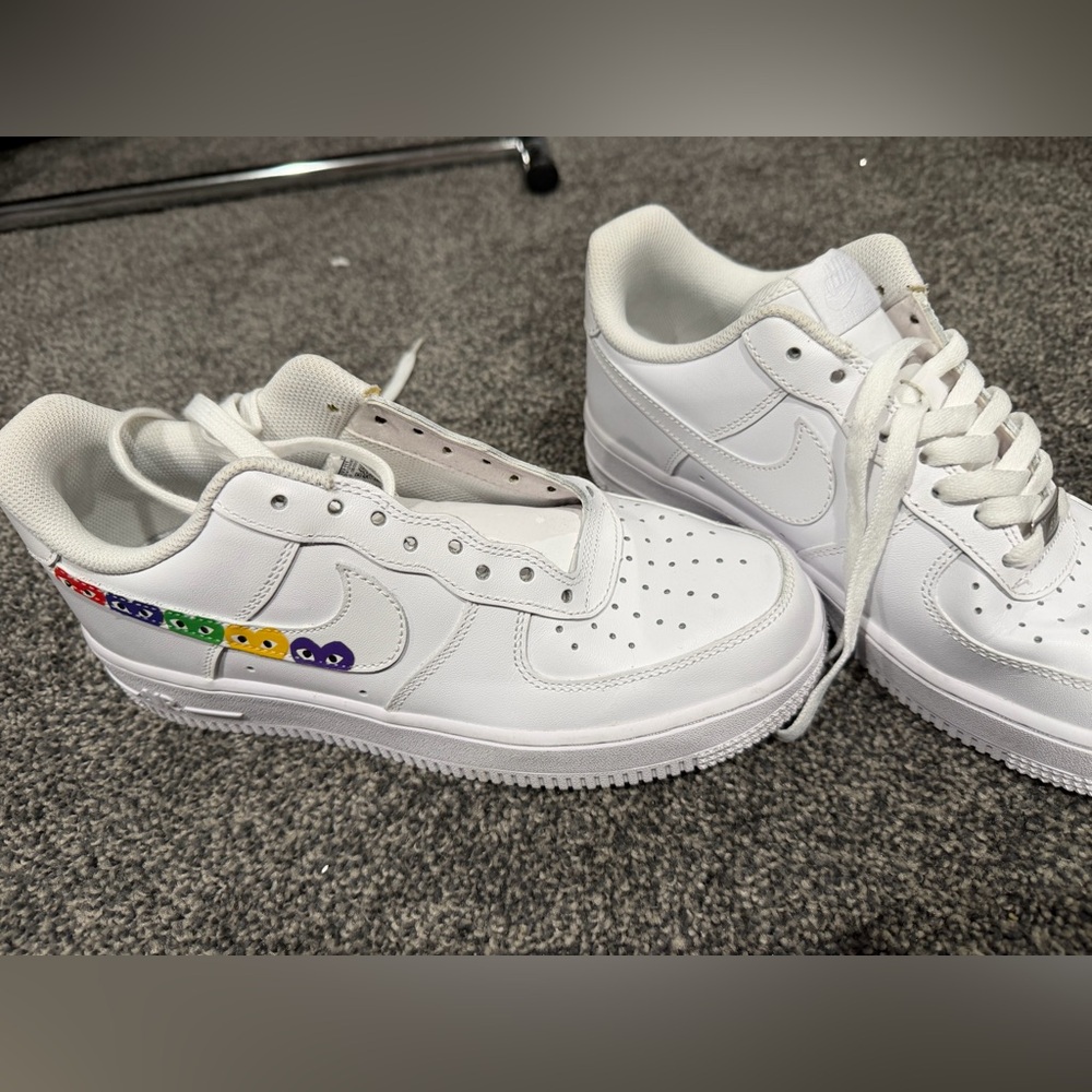 Custom Nike Women's White Athletic Shoes